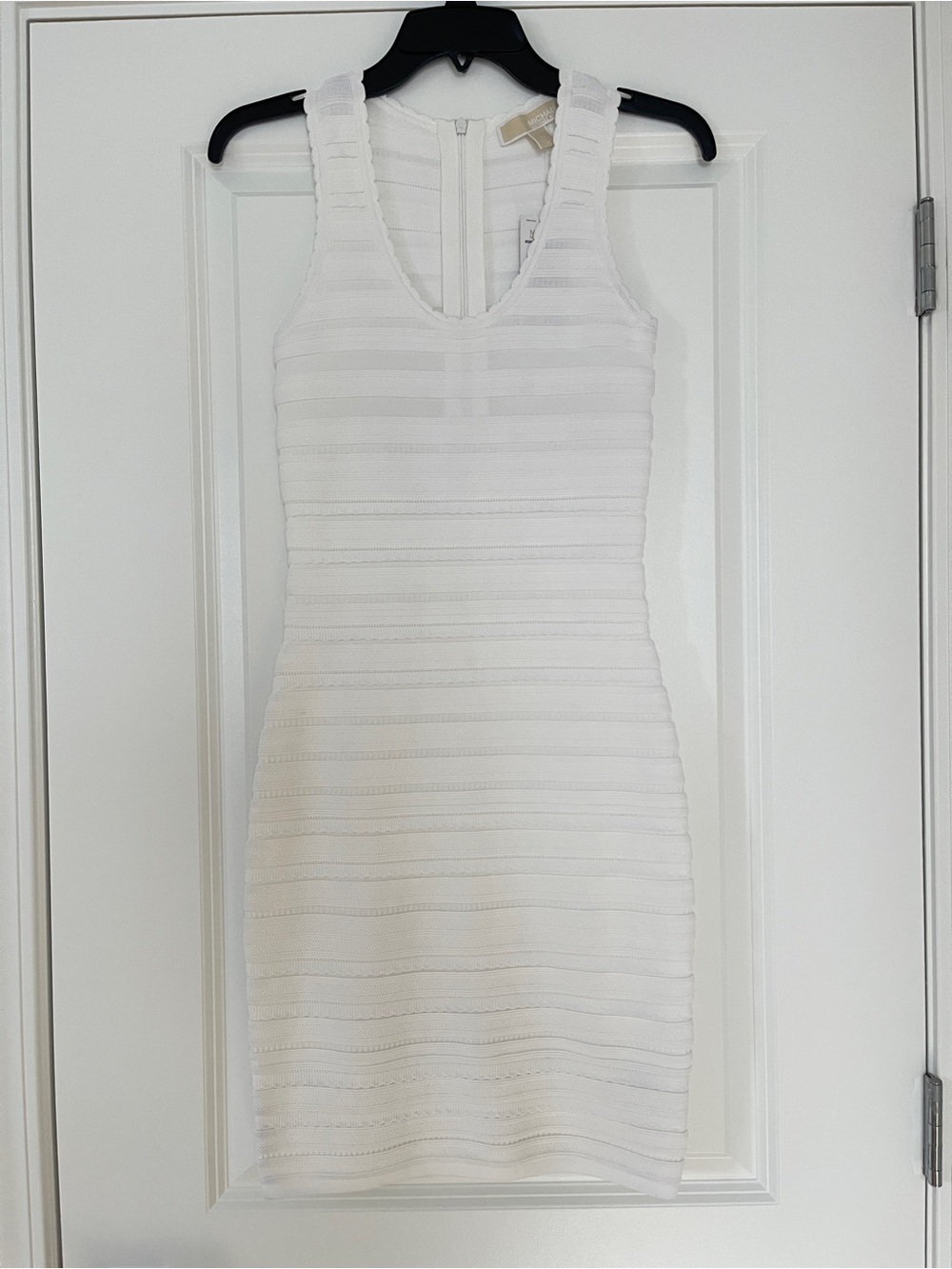MICHAEL Michael Kors White Striped Bandage Bodycon Dress /NEW / XS